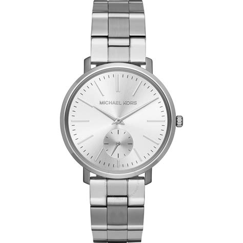 Michael Kors MK3499 Jaryn Silver Tone Stainless Steel 